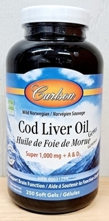 Cod Liver Oil Gels (Carlson)